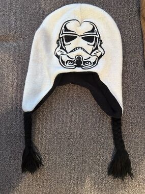 Star Wars White and Black Stormtrooper Earflap Beanie